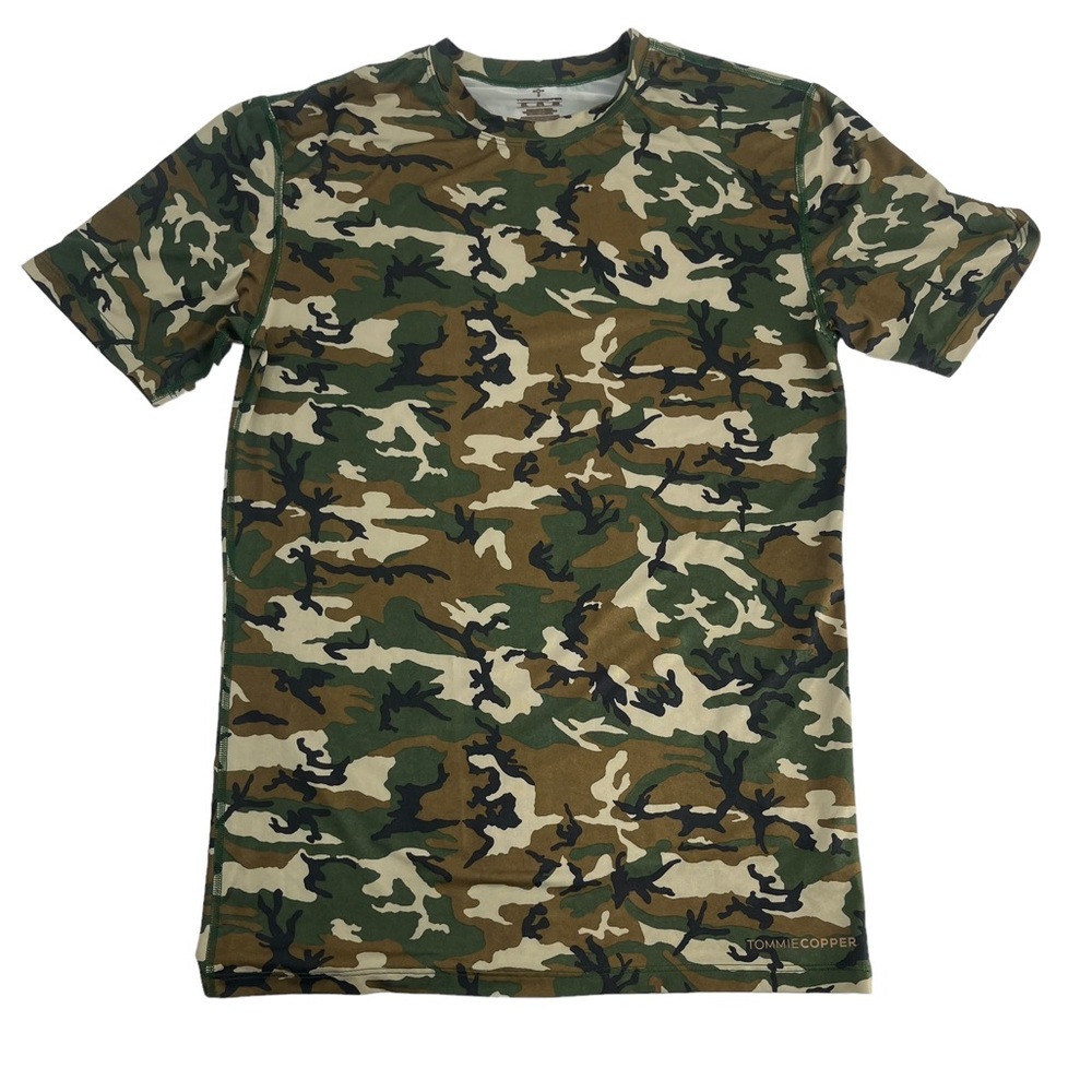 Tommie Copper Shirt Mens 2XL Green‎ Camouflage Cool Copper Performance Gym Light